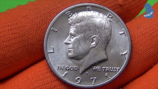 50 центов (1/2 доллара, half dollar) 1971 года .монетный двор D. страна США. #529 смотреть онлайн