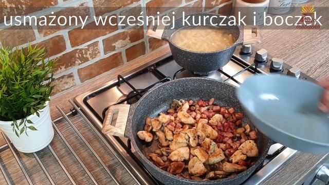 Makaron Penne z Piersią z Kurczaka i Pieczarkami | Przepis à la Trabacho смотреть онлайн
