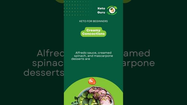 Creamy Concoctions! 🍨 Alfredo sauce, creamed spinach, and mascarpone desserts are keto delights. смотреть онлайн