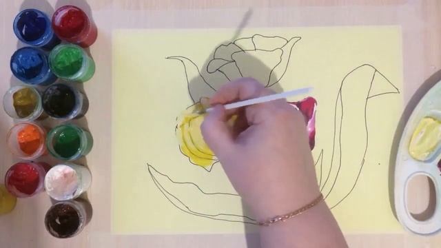 Как нарисовать цветы. Рисуем вместе онлайн смотреть онлайн