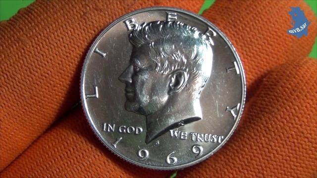 50 центов 1969 года (12 доллара, half dollar) S . Страна США. Материал серебро 400 пробы. #516 смотреть онлайн
