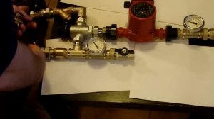 Смесительный узел для тёплых полов на термостатическом   трёхходовом клапане