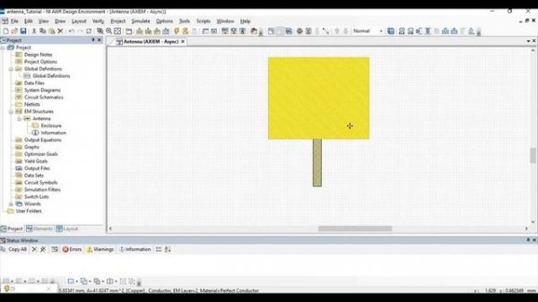 Patch antenna design in AWR || S11,VSWR,Gain plot, Radiation Pattern Plot || AWR_Tutorial