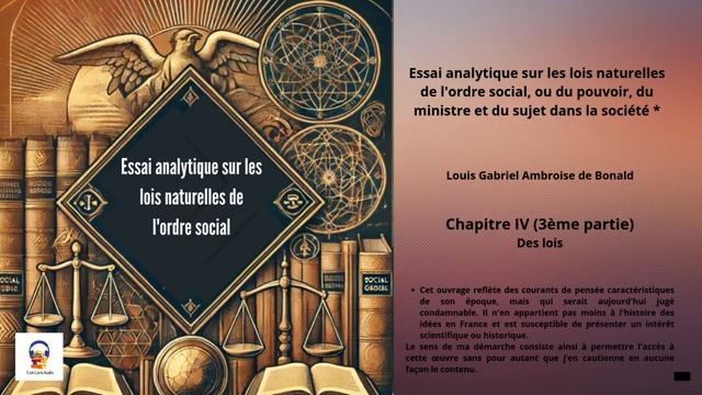 Essai analytique sur les lois naturelles de l'ordre social - Chapitre IV - 3ème partie
