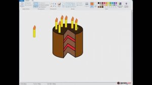 Рисуем торт в Paint