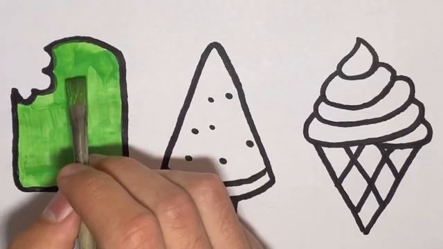 ICE CREAM Drawing FOR KIDS ! / Рисование мороженого для детей!/how to draw / art for kids hub смотреть онлайн