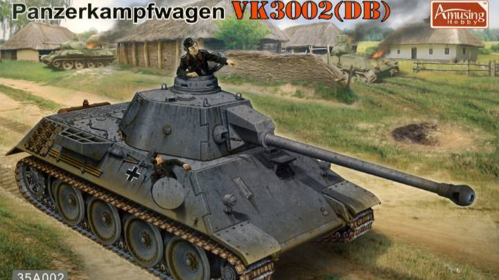 Распаковка Amusing Hobby 1 35 35A002 Panzerkampfwagen VK3002(DB) смотреть онлайн