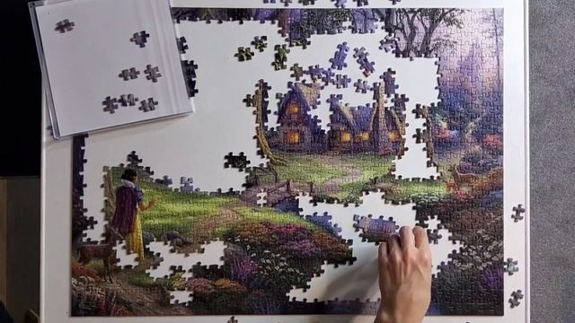 Disney Snow White by Thomas Kinkade Puzzle Time Lapse 1000 Pieces (Oddly Satisfying) смотреть онлайн