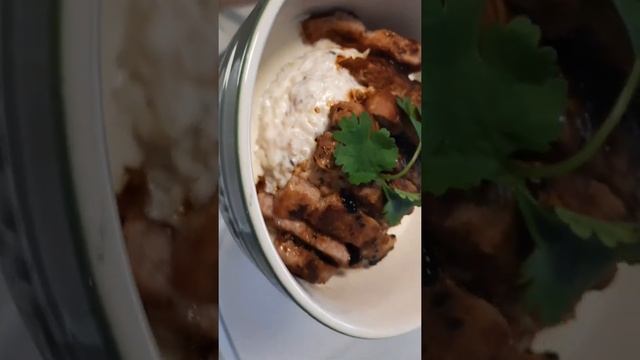 Tasty and Delicious Rice Oyster Sauce Pork Chop with Cream Sauce #shorts смотреть онлайн