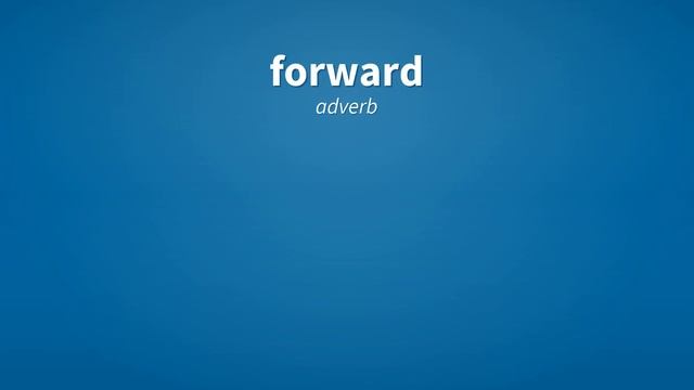 Forward | Meaning of forward смотреть онлайн