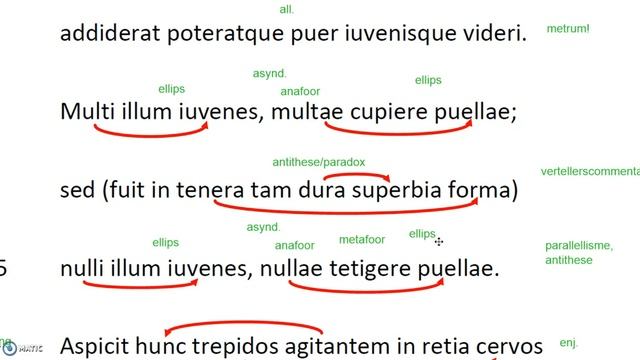 Ovidius Echo en Narcissus 3.351-358 смотреть онлайн