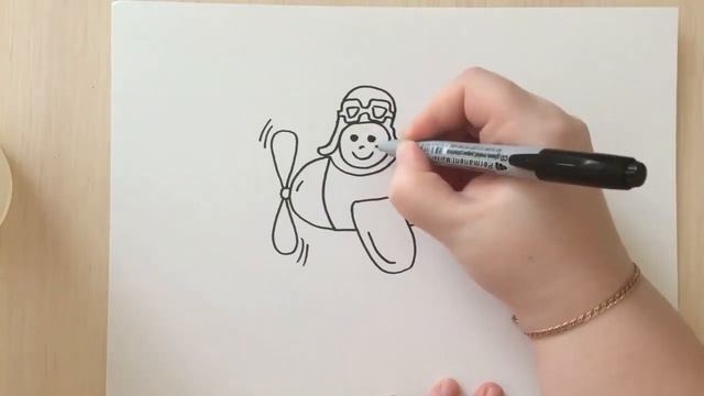 Рисунок на 23 февраля. Урок рисования. Дети рисуют самолет поэтапно