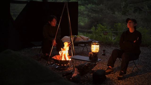 강아지와 함께 떠난 캠핑. 더치오븐으로 폭립 BBQ 만들기 . 시원한 타프 그늘아래 편안한 모닥불 소리
