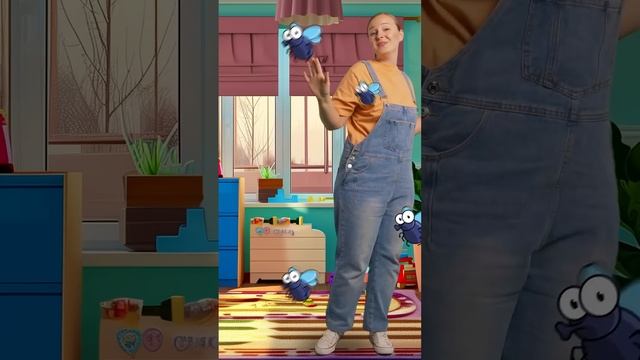 Помоги Мне Прогнать Мух! Веселая Детская песенка - считалка #shortsfeed #детям #песенкидлядетей смотреть онлайн