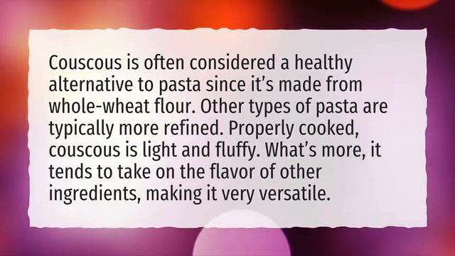 Is pearl couscous better than pasta? смотреть онлайн