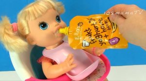 Слюнявчик Ловец Еды Нюша Не Хочет Есть Овсяную Кашу Мультик Как Мама Играет с Беби Бон 108мама тв