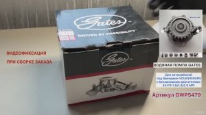 Помпа Gates для Volkswagen 1.6 BSE, BSF. Обзор, сборка, проверка перед отправкой. OEN: 06B121011Q