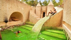 Мои 95 дней строительства подземного дома с водной горкой за миллион долларов.