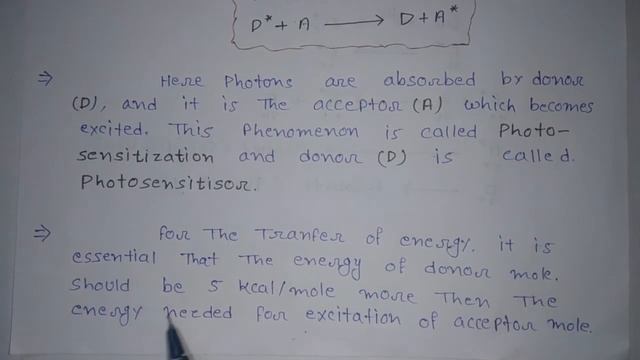 transfer of excitation energy//Photochemistry смотреть онлайн