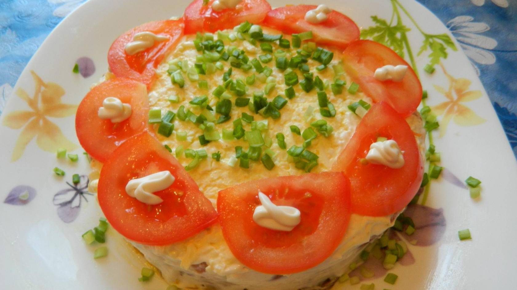 Роскошный салат "Любимый муж" с карпаччо и грибами смотреть онлайн