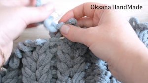 Кардиган из Alize Puffy Fine. МК 1/2 ч. Вязание без спиц и крючка. Cardigan pattern