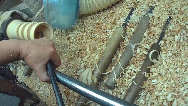 Новая камера, новые ракурсы при точении.