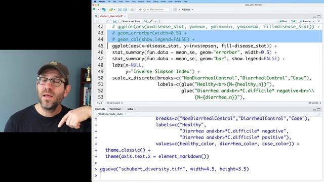 Using stat_summary from ggplot2 to add a statistics layer to plots in R (CC089) смотреть онлайн