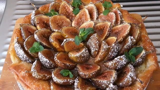 🎄❄ Праздничный Французский Тарт с Инжиром 🫐🍰 и Миндалём. Фруктовый пирог/Tarte 🎄❄ Aux Figues Amande