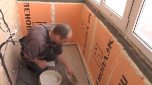 Утепление лоджии часть 5  плитка