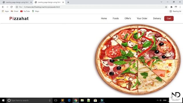 restaurant website html css in hindi | landing page html css смотреть онлайн