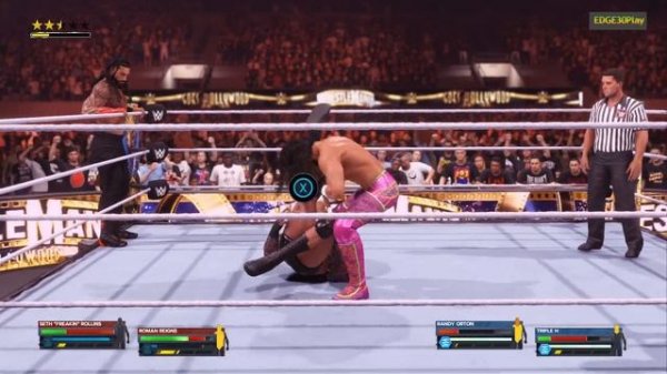 WWE2K24 ROMAN REIGNS & SETH ROLLINS VS RANDY ORTON & TRIPLE H