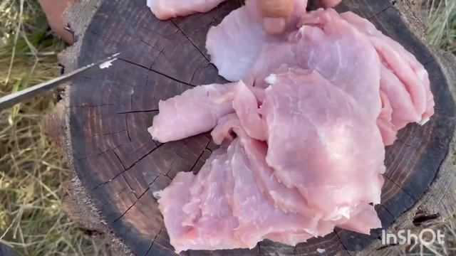 Свиные отбивные, готовим на коленке в спартанских условиях смотреть онлайн
