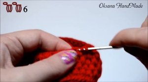 Пинетки крючком "Клубнички". Мастер класс и схема. Booties crochet DIY