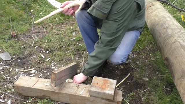 Подвес для котелка над костром. Нож ИП Блажко - Клык. Проект по кругу. смотреть онлайн