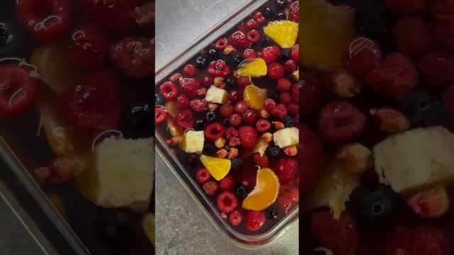 Желе из замороженных ягод и цитрусов. смотреть онлайн