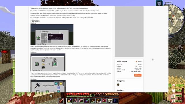 Polymorph MOD | CAMBIAR RECETAS Y CRAFTEOS EN CONFLICTO (1.17.1 | 1.19.2) смотреть онлайн