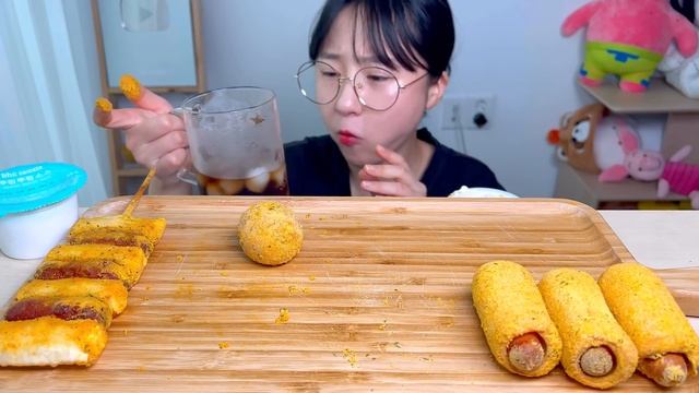 뿌링사이드💛 뿌링치즈볼 뿌링핫도그 뿌링멘보샤 뿌링치즈스틱 뿌링소떡소떡 뿌링클 디저트 먹방 Dessert Mukbang