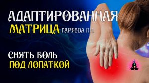 Снять боль под лопаткой 🌀 Адаптированная матрица по технологии Гаряева ☀️ SoftRadio.ru
