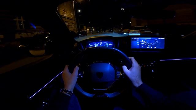 New PEUGEOT 208 48V HYBRID (2024) Facelift - NIGHT POV test drive & CONSUMPTION test смотреть онлайн
