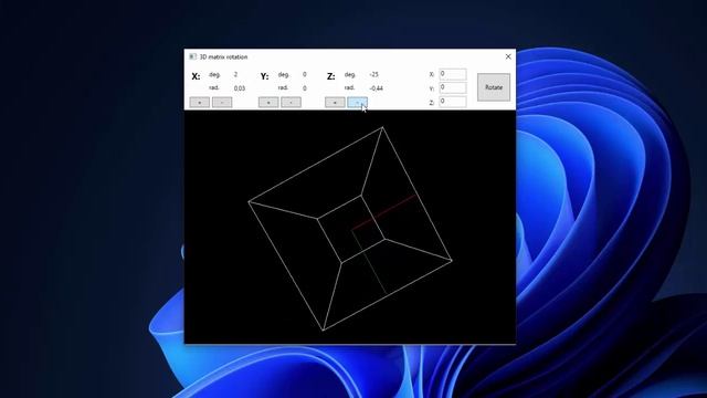 3d matrix rotation смотреть онлайн