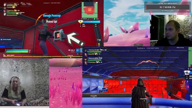 СТРИМ FORTNITE / СТРИМ C РАЗДЕЛЁННЫМ ЭКРАНОМ / СТРИМ С ПОДПИСЧИКАМИ смотреть онлайн