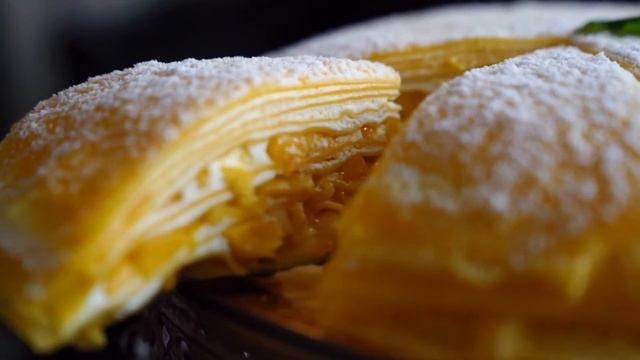 Mille Mango Crêpe Cake | Mango Like Dessert смотреть онлайн