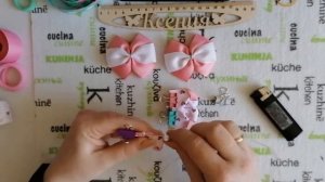 Нежные бантики из репсовой ленты 25мм 🎀