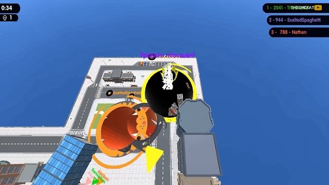 УГАР ! СИМУЛЯТОР ЧЁРНОЙ ДЫРЫ ! ◉ Hole.io