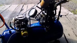 Компрессор ЗиЛ-130 + двигатель от стиральной машины.