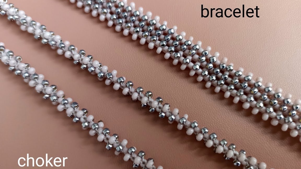Браслет. Чокер. Из бисера смотреть онлайн