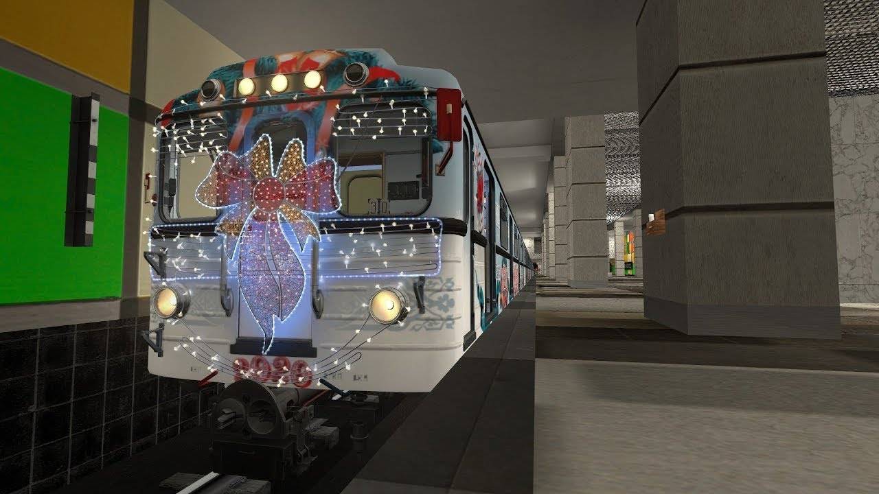 Еду на Новогодним поезде еж3 по оранжевой линии! смотреть онлайн