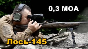 Карабин Лось-145 и тестирование новых пуль. 0,3 МОА!