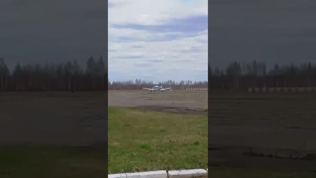 Взлет самолёта Cessna смотреть онлайн