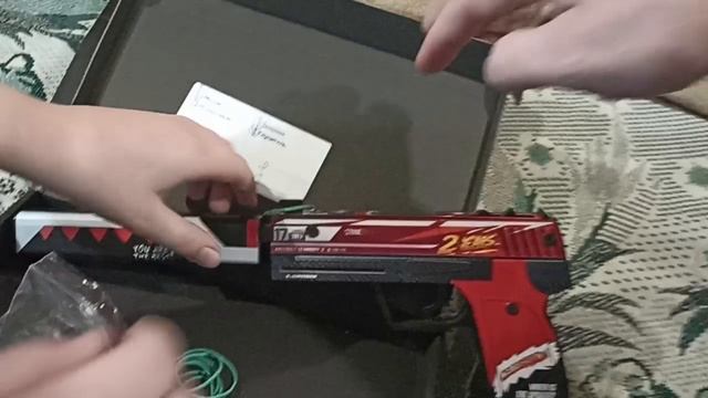 Купили сыну VOZWOODEN пистолет резинкострел-обзор.